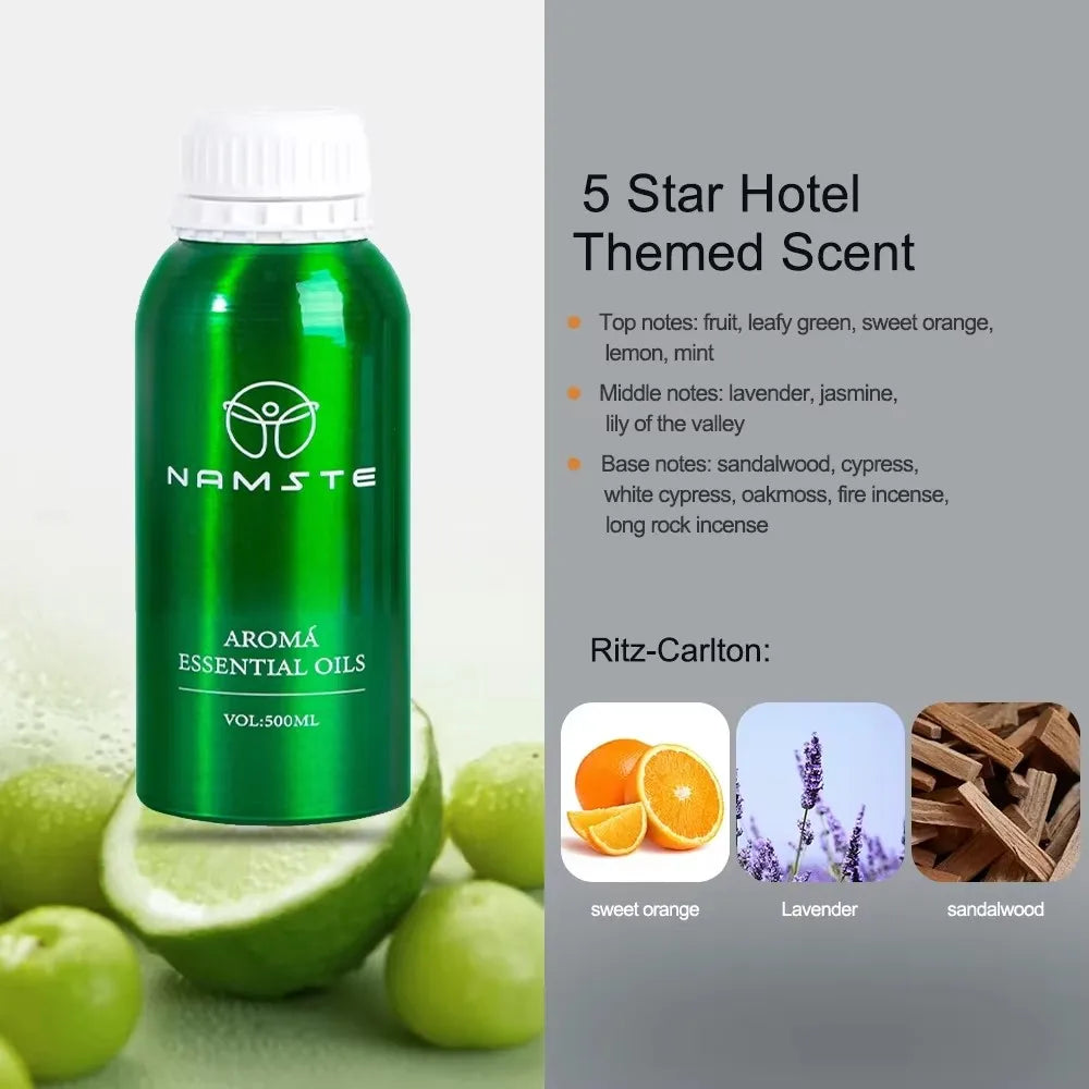 NAMSTE 500ML Hotel Collection Essential Oil Scent Luxury Hotel Inspired Perfumes Aroma Essential Oil