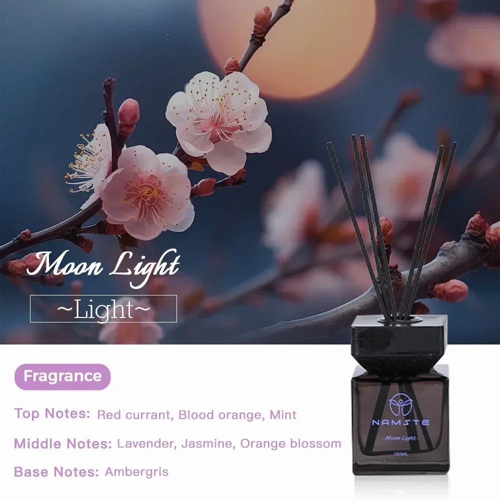 NAMSTE 100ML Reed Diffuser Sets Hotel Fragrance Series Fireless Aromatherapy Indoor Long lasting Fragrance  Bathroom Deodorant