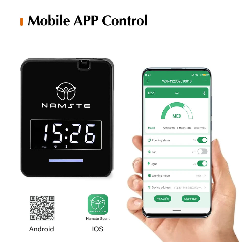 Namste Hotel Aroma Diffuser Aroma Machine 1000m³ Large Room Home Air Fresheners Smart Electric Aromatic Oasis Fragrance Diffuser