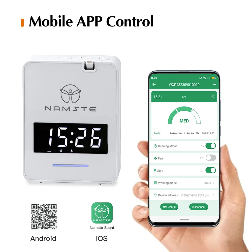 Namste Hotel Aroma Diffuser Aroma Machine 1000m³ Large Room Home Air Fresheners Smart Electric Aromatic Oasis Fragrance Diffuser