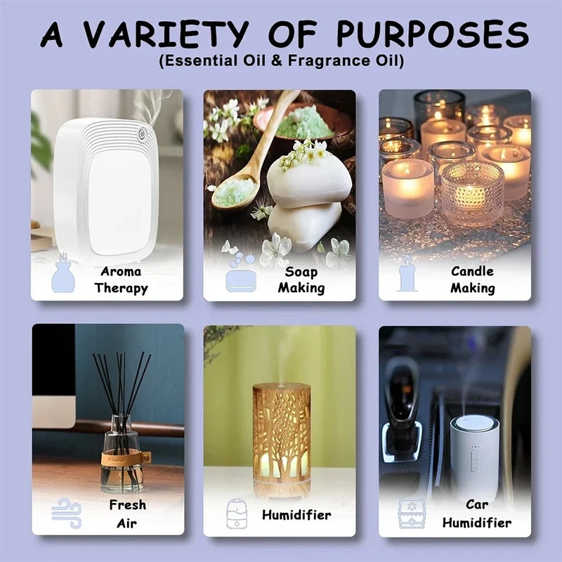 NAMSTE 5ml 10pcs Essential Oil Samples Sets Of Various Types Fragrance Series Home Air Fresheners Suitable for Aroma Diffuser