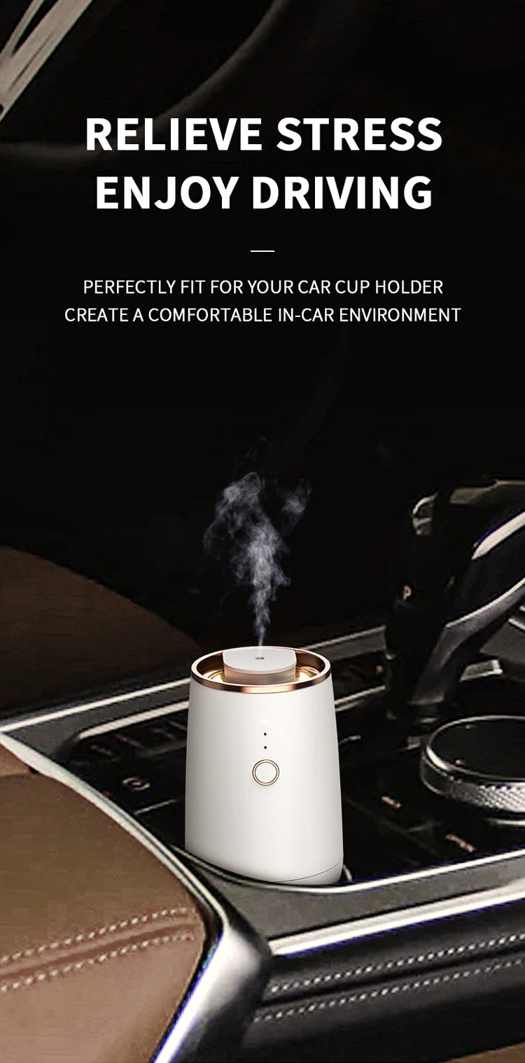 Mini Home Waterless Essential Oils Diffuser Car Fragrance Aromatherapy Diffuser Higher Atomizing Efficienc Home Air Freshener